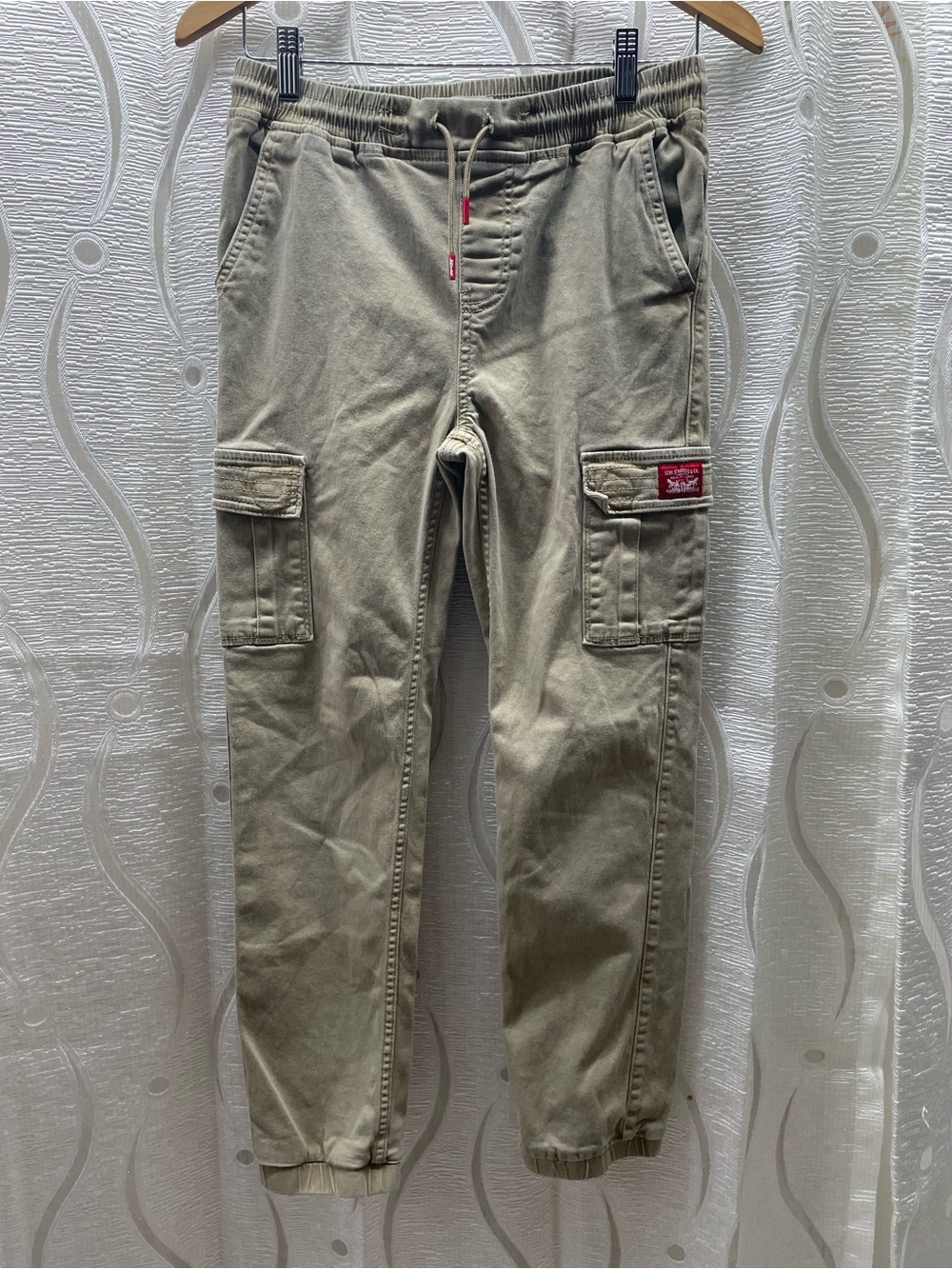 Levi's Cargo Jogger Boys 16 Khaki‎ Tan Utility Tapered Pants